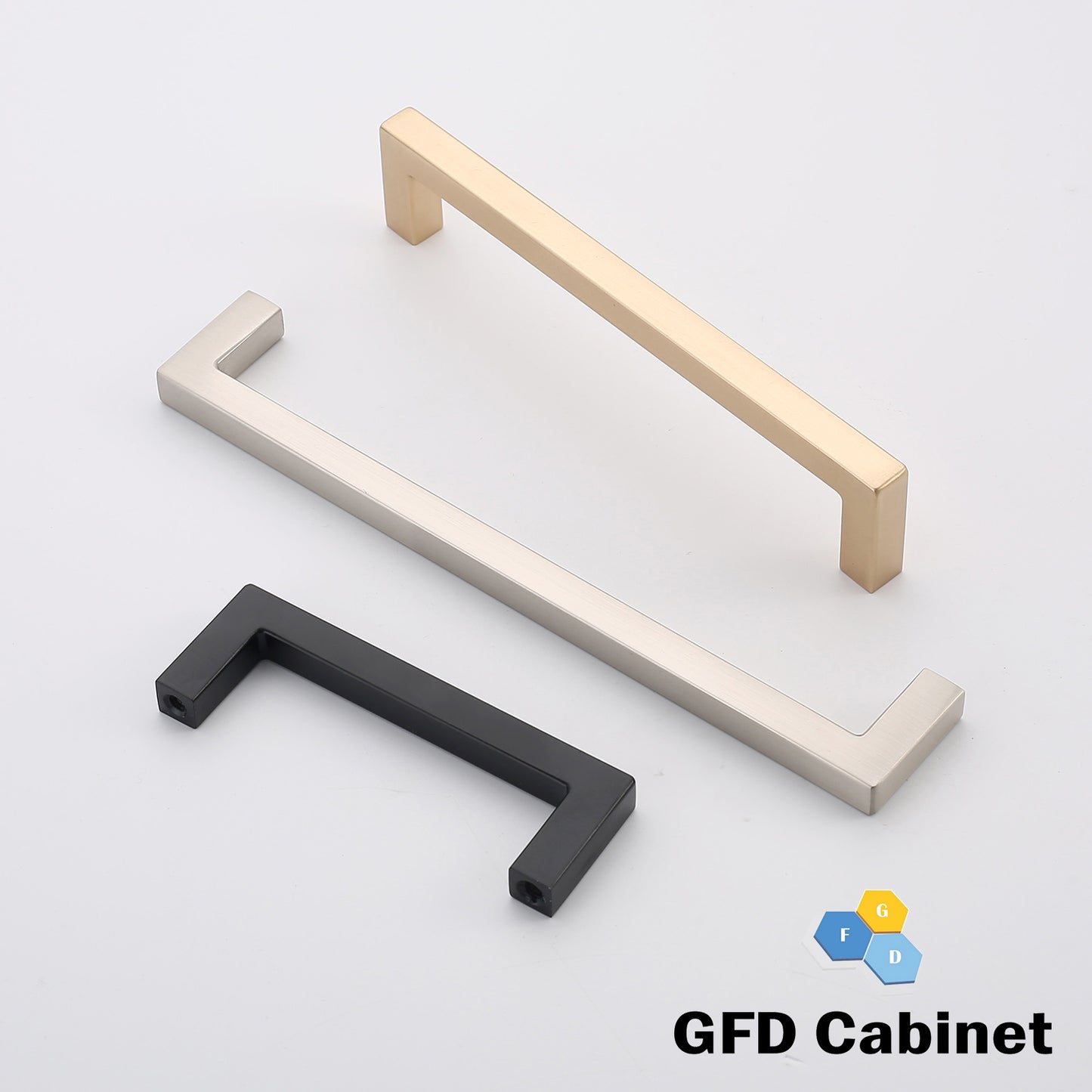 H-21162-160 6-5/16 in. (H-6003) (160 mm) Center-to-Center Cabinet Modern Square Bar Pull Handle