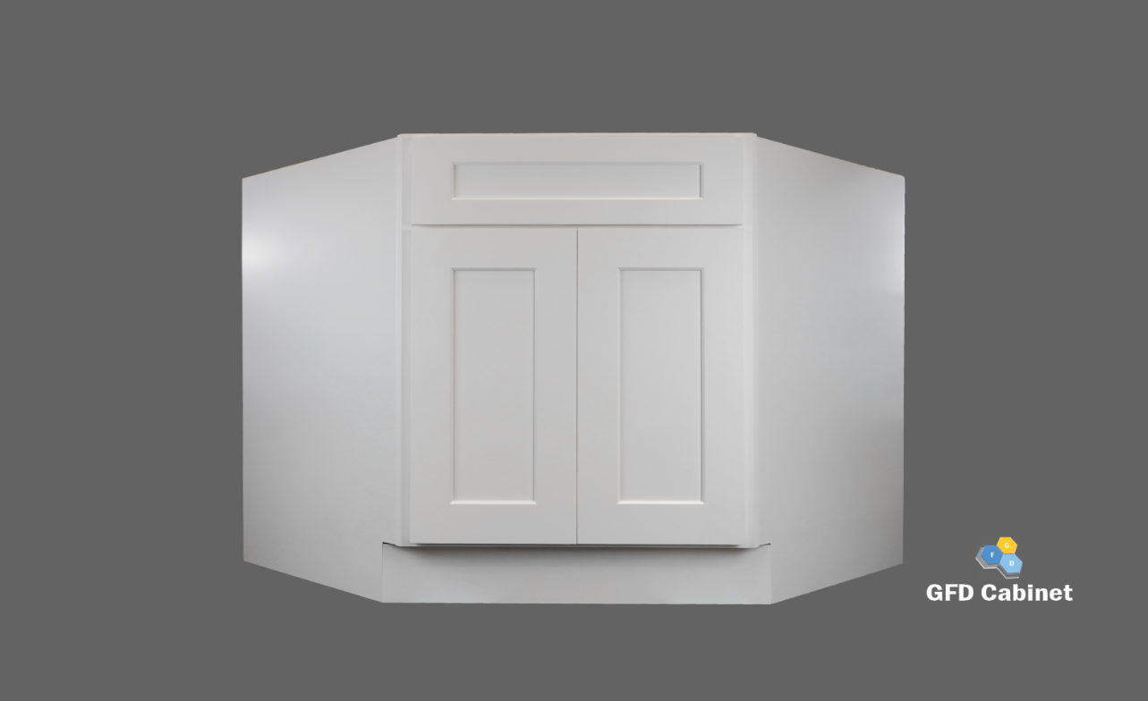 CSB42 Shaker Style Corner Sink Base 21"Wx34-1/2"Hx24"D