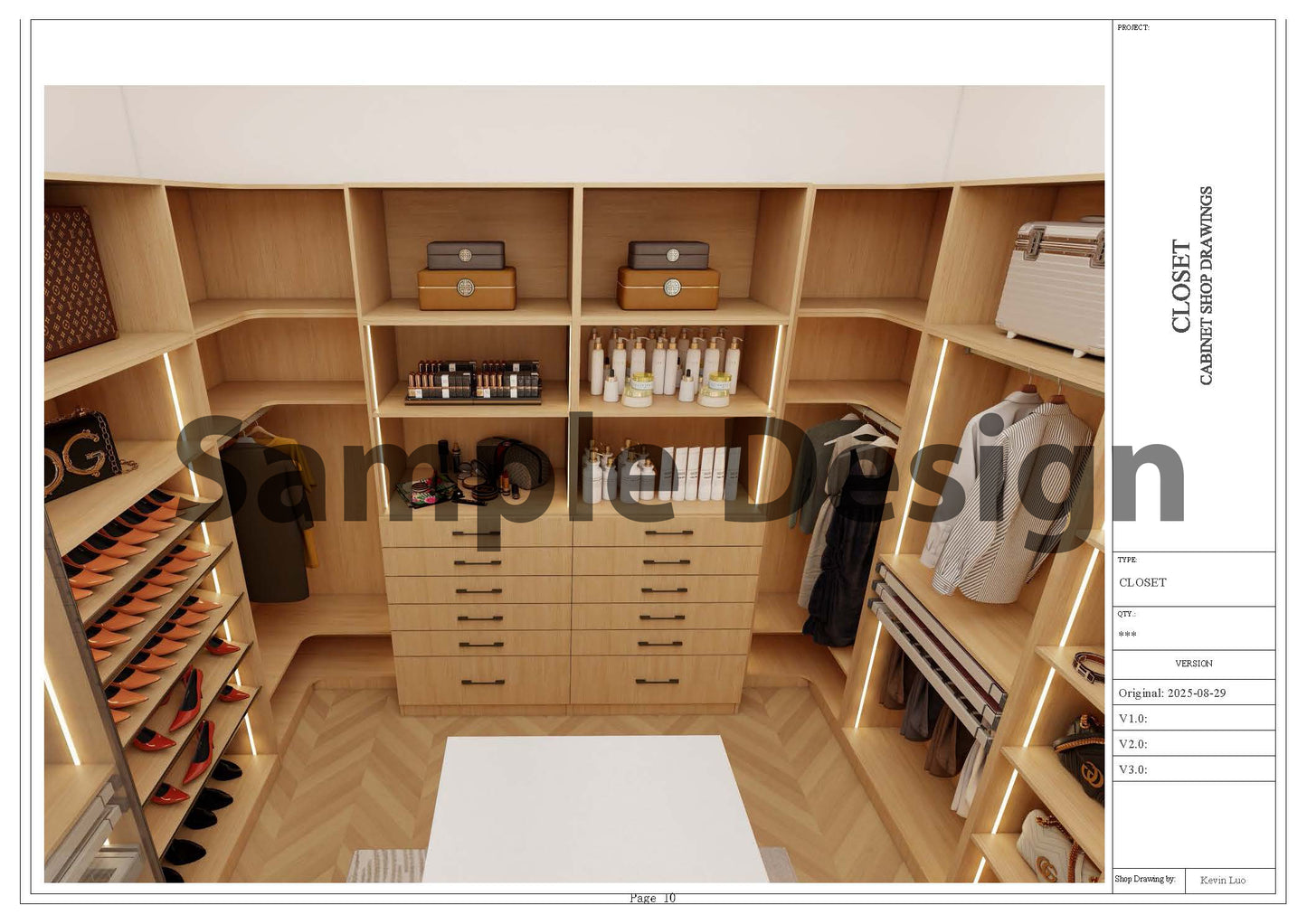 C3084GD Base Closet Glass Door 30"W x 81"H