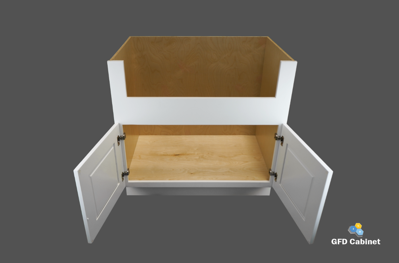FSB36 Shaker Style Farm Sink Base Cabinet 36"Wx34-1/2"Hx24"D