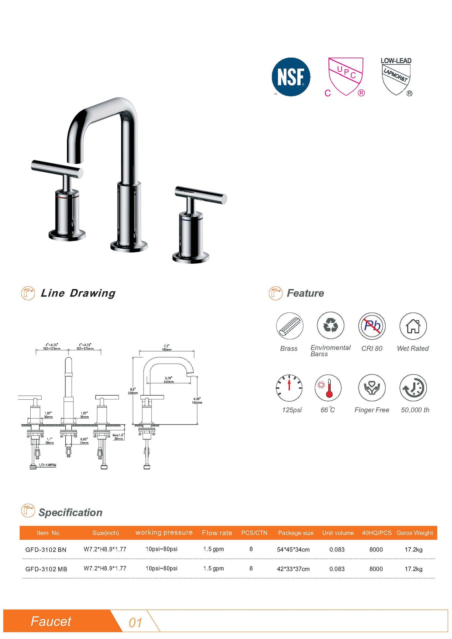 GFD3102 Basin Faucet