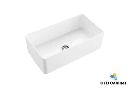 GFD3018S White Fireclay Basin