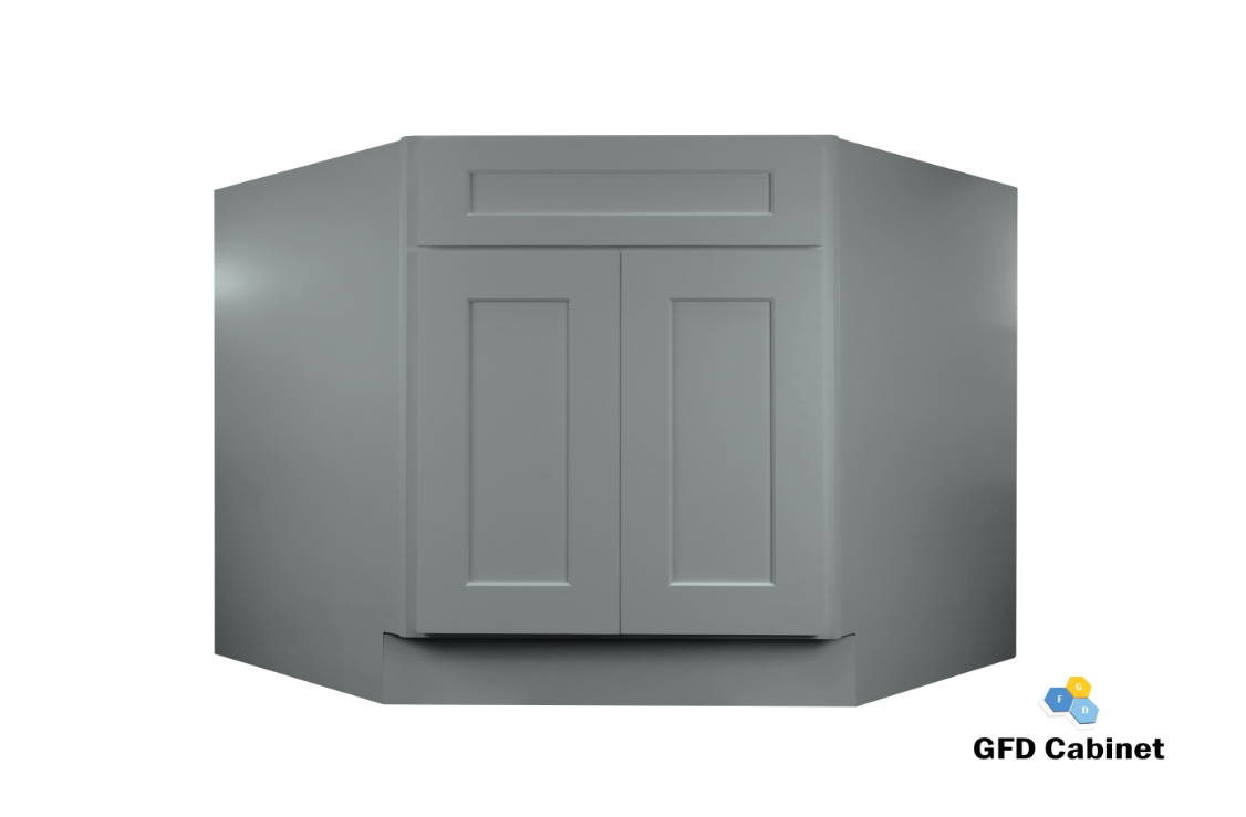 CSB42 Shaker Style Corner Sink Base 21"Wx34-1/2"Hx24"D