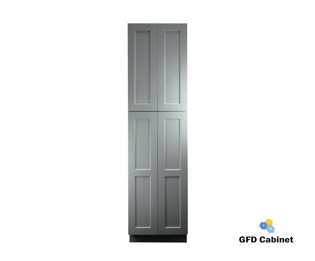 PC2496 Shaker Style Wall Pantry Cabinet 24"Wx96"Hx24"D