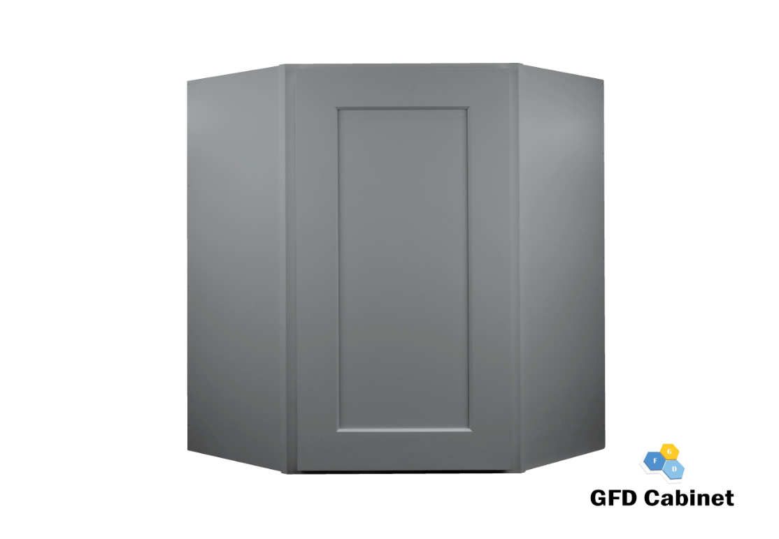 WDC2442 Shaker Style Wall Diagonal Corner Cabinet 24"Wx42"Hx12"D