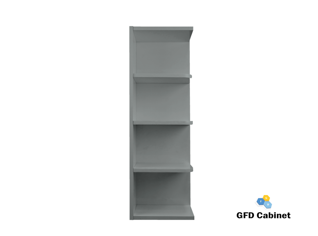 WES0936 Shaker Style Wall Cabinet Wall End Shelf 9"Wx36"Hx12"D