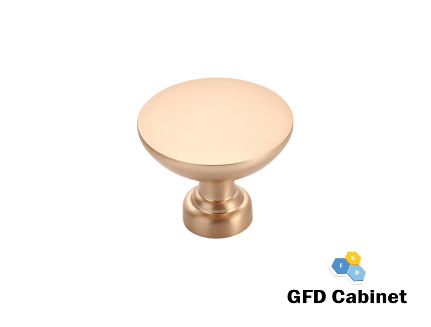 H-1890-K Mushroom Cabinet Knob Brushed Brass