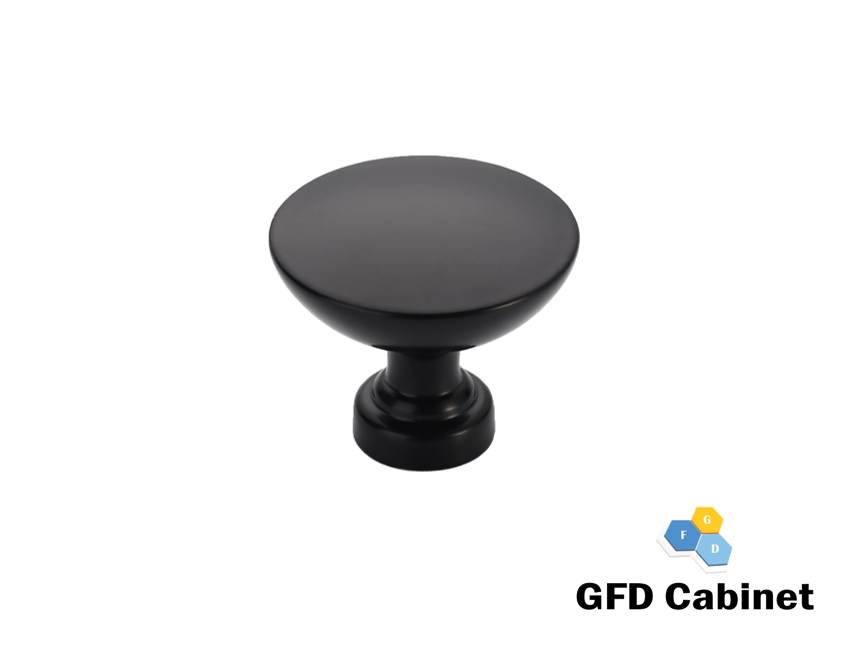 H-1890-K Mushroom Cabinet Knob Matt Black