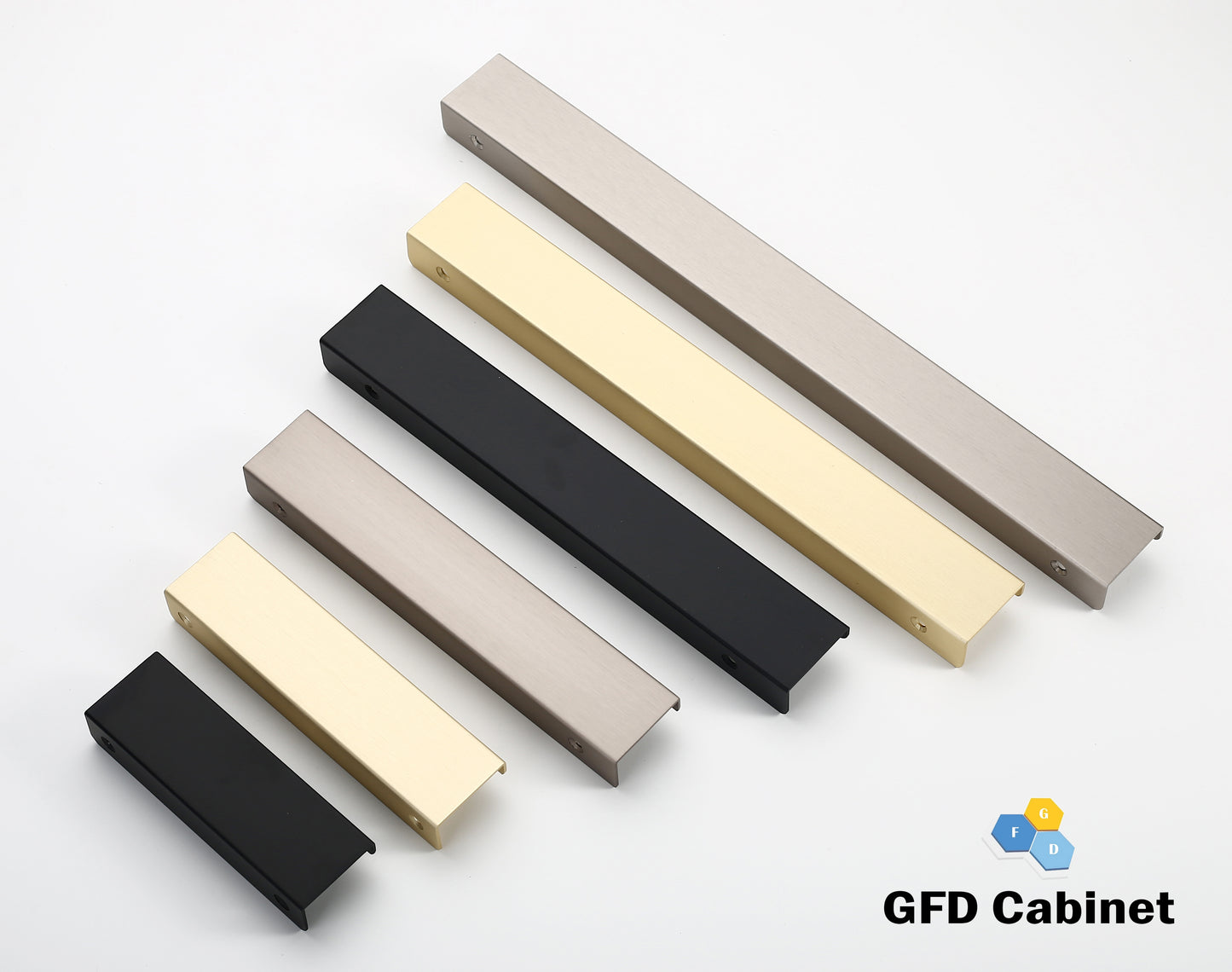 H-4481-160 European Style Cabinet Pull Handle Square Edge