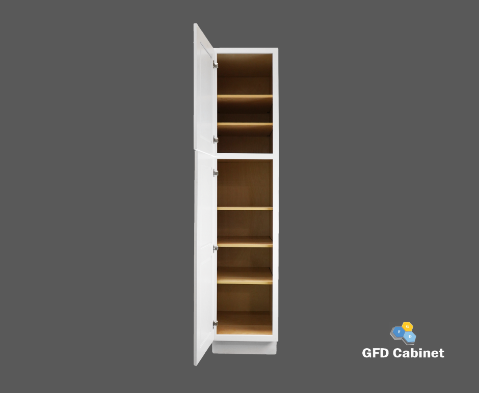PC1896 Shaker Style Wall Pantry Cabinet 18"Wx96"Hx24"D