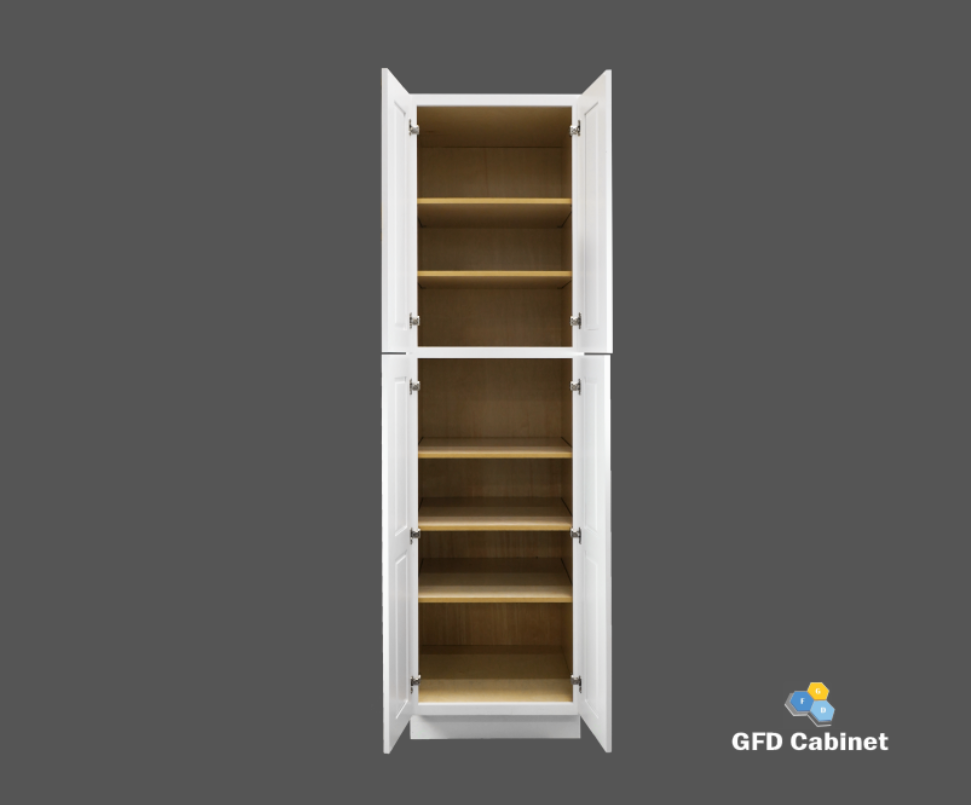 PC2496 Shaker Style Wall Pantry Cabinet 24"Wx96"Hx24"D