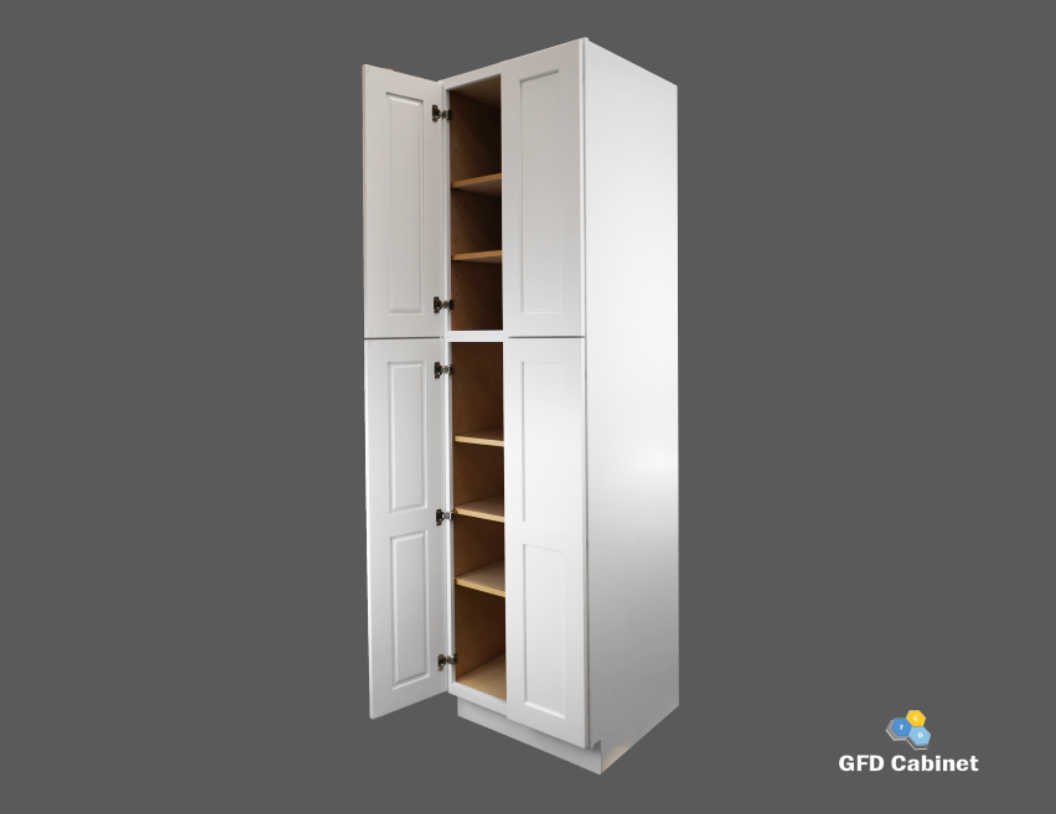 PC2496 Shaker Style Wall Pantry Cabinet 24"Wx96"Hx24"D