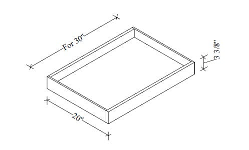A-ROT30 Frameless Cabinet Roll Out Tray 30"