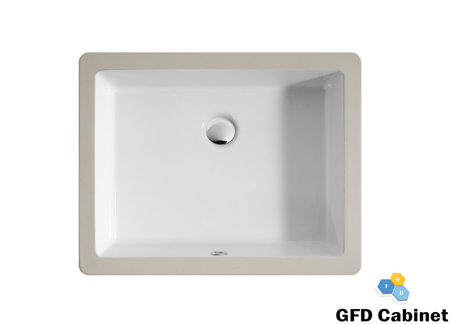 SF1201 Rectangular Ceramic Undermount Bathroom Sink