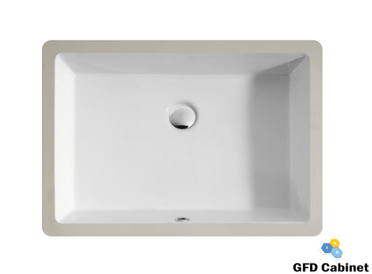 SF1202 Rectangular Ceramic Undermount Bathroom Sink