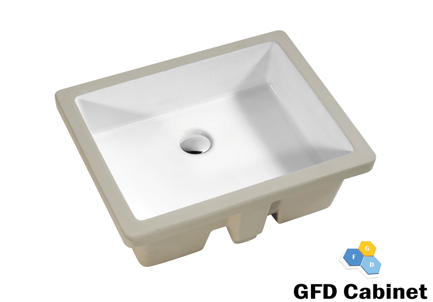 SF1201 Rectangular Ceramic Undermount Bathroom Sink