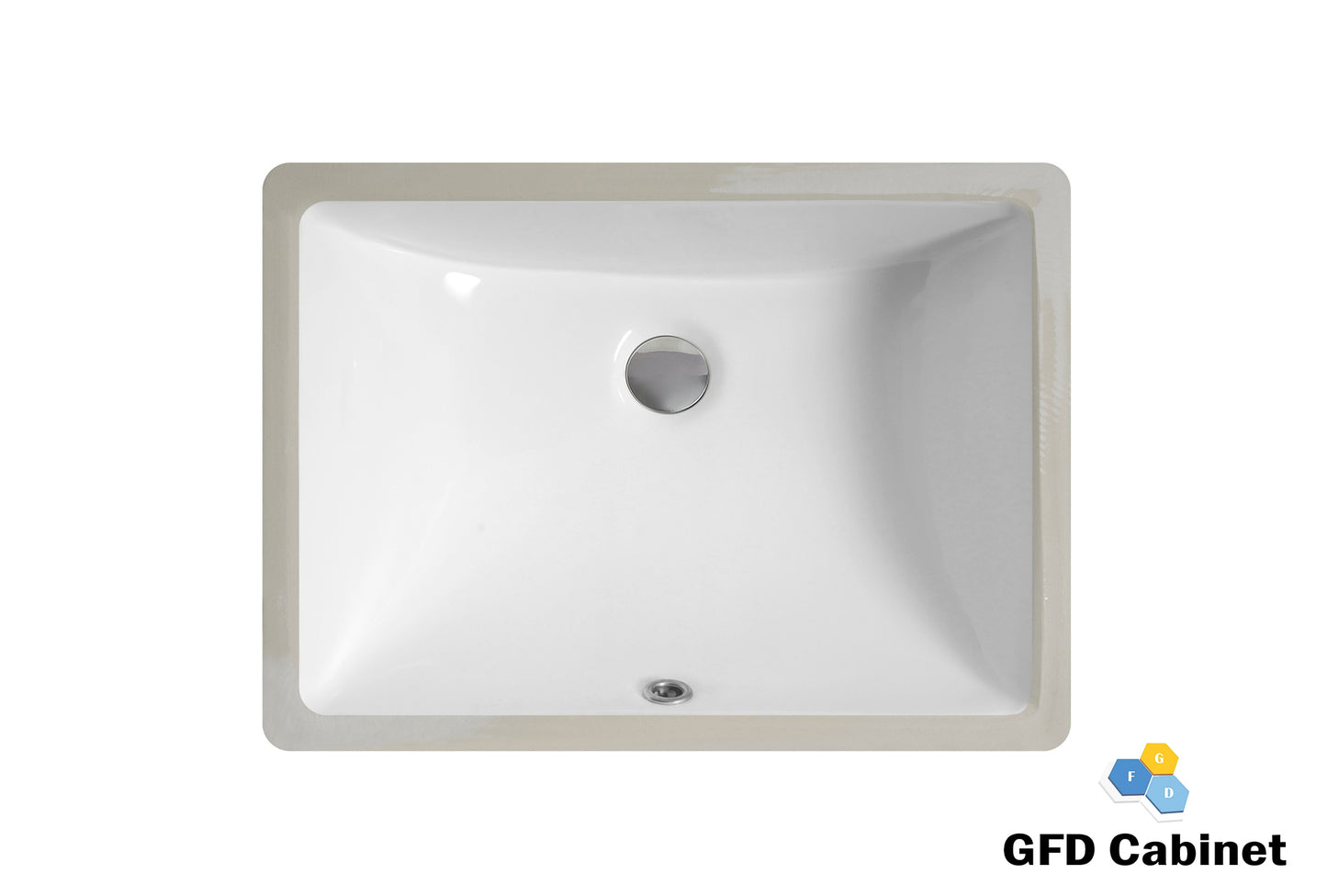 SK-2013-WH Rectangular Ceramic Undermount Basin White Color