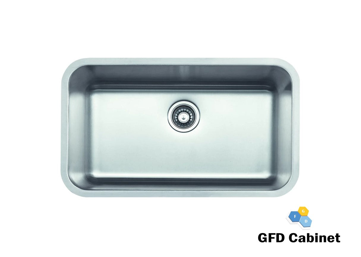 SM3018 18 Gauge (18G) Undermount Single Bowl Stainless Sink