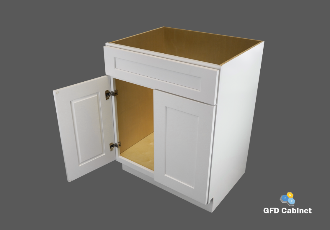 V2421 Shaker Style Cabinet Vanity Base 24"Wx34-1/2"Hx21"D