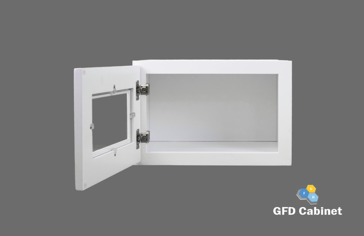 W1212GD Shaker Style Wall Cabinet With Glass Door 12"Wx12"Hx12"D