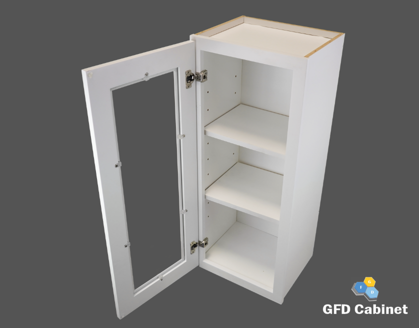 W2130GD Shaker Style Wall Cabinet With Glass Door 21"Wx30"Hx12"D