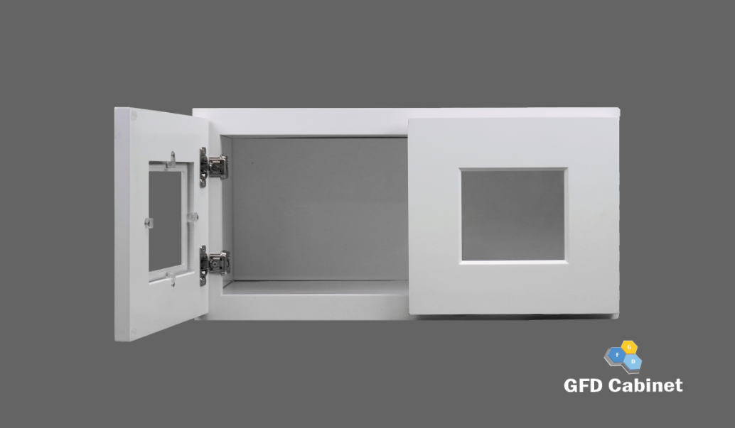 W3012GD Shaker Style Wall Cabinet With Glass Door 30"Wx12"Hx12"D