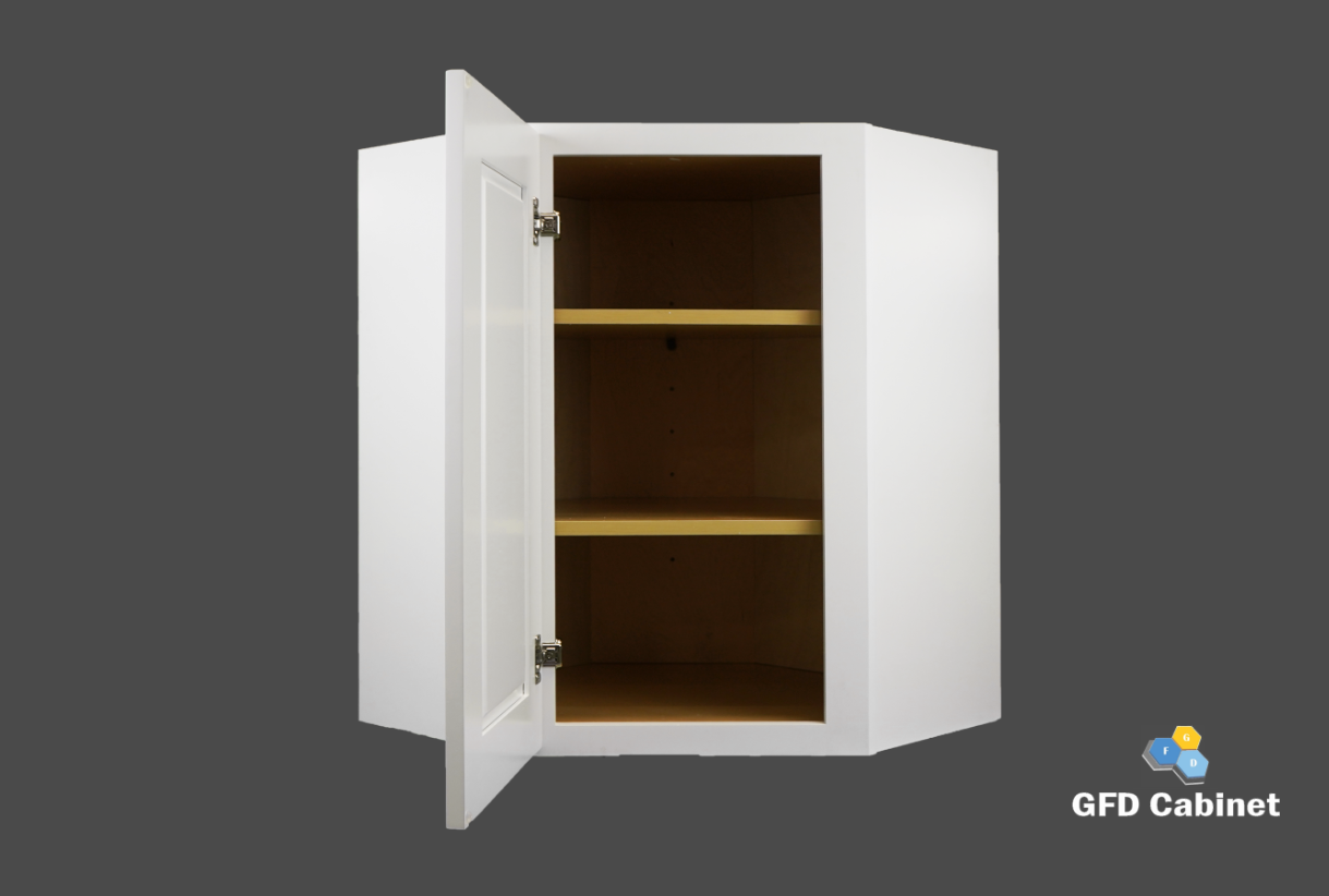 WDC2430 Shaker Style Wall Diagonal Corner Cabinet 24"Wx30"Hx12"D