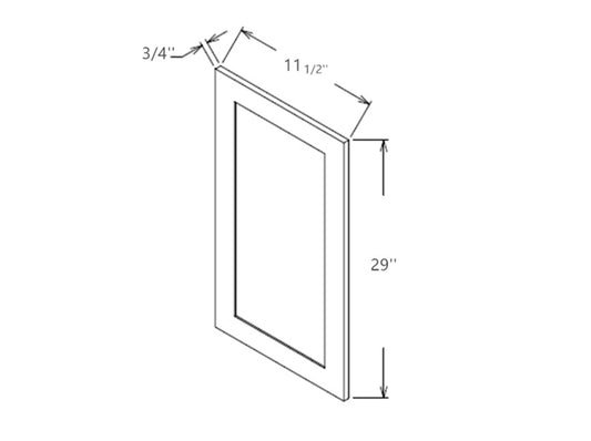 WFD1230 Shaker Style Cabinet Wall Fake Door 12"Wx30"H