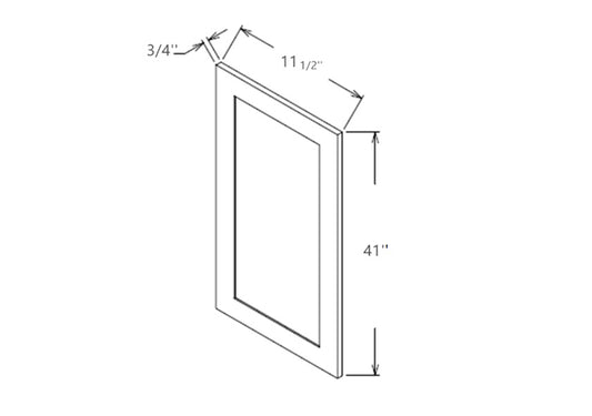 WFD1242 Shaker Style Cabinet Wall Fake Door 12"Wx42"H