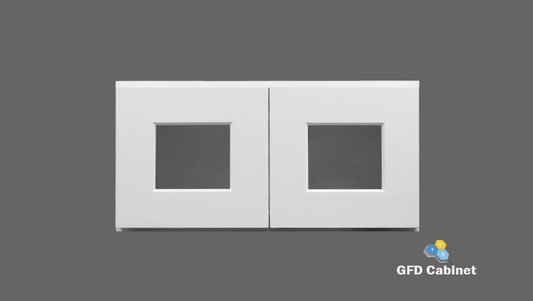W2712GD Shaker Style Wall Cabinet With Glass Door 27"Wx12"Hx12"D