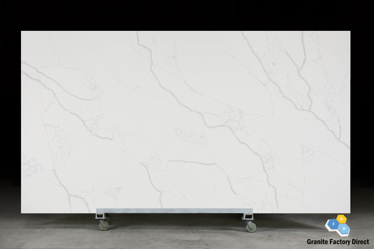 Calacatta Rio Quartz GFD116 Countertop Prefab for sale