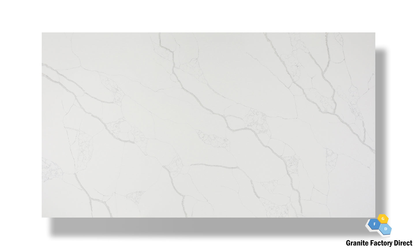 Calacatta Rio Quartz GFD116 Countertop Prefab for sale