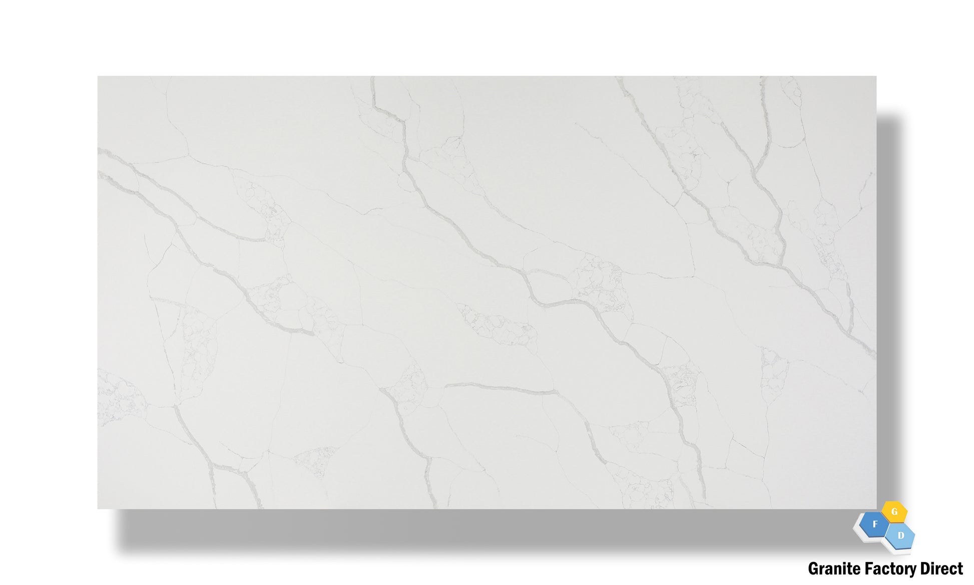 Calacatta Rio Quartz GFD116 Countertop Prefab for sale