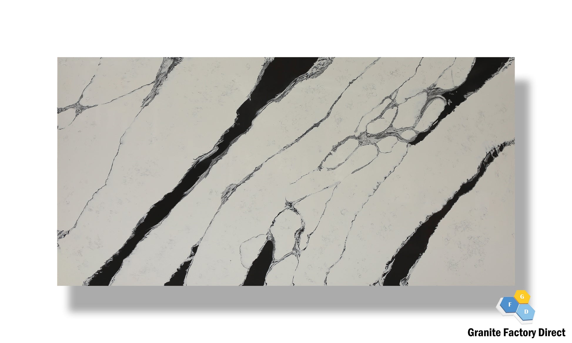 Calacatta Unique Quartz GFD073 Countertop Prefab for sale