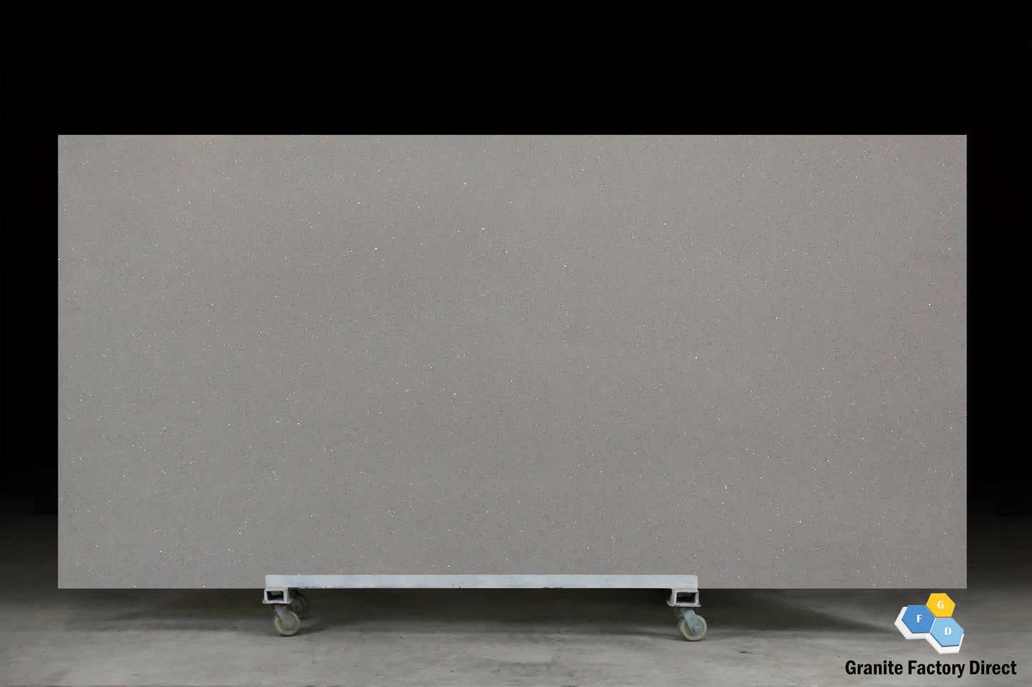Crystal Grey Dark Quartz GFD807 Countertop Prefab and Slab for sale