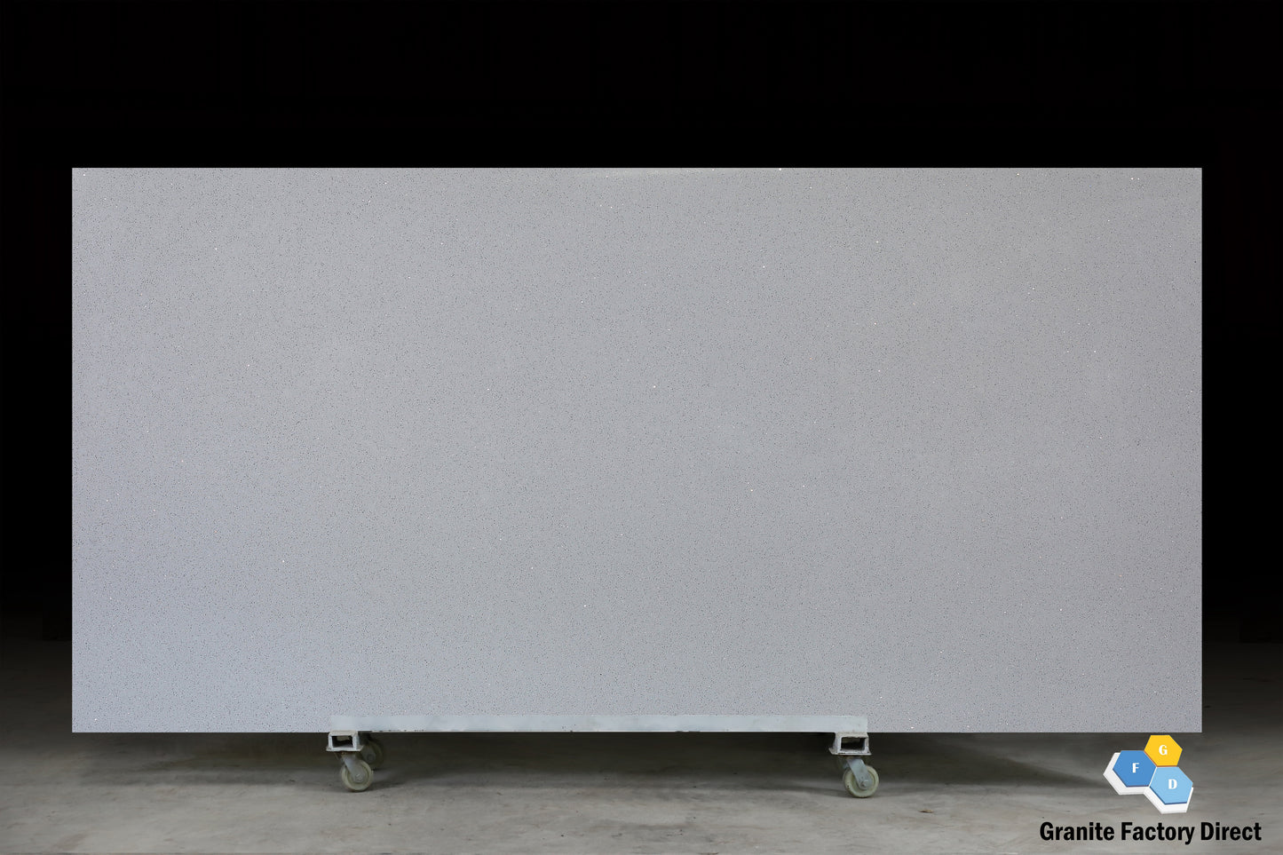 Crystal Grey Light Quartz GFD806 Countertop Prefab and Slab for sale