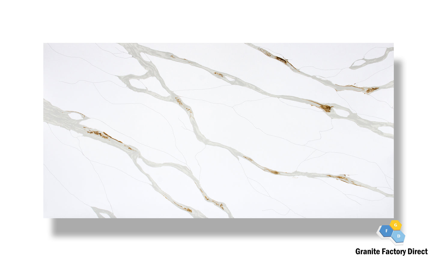 Gold Type 2 Quartz GFD302 Countertop Prefab and Slab for sale