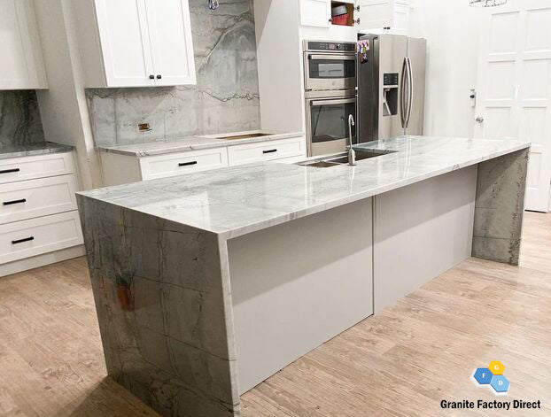 Moldavite Quartzite Countertop Prefab for sale