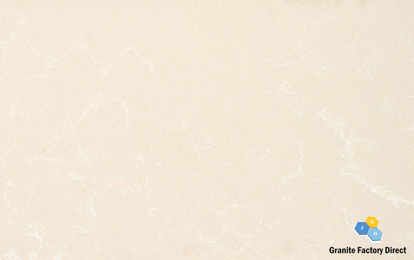 Nuvo Beige Quartz GFD314 Countertop Prefab for sale