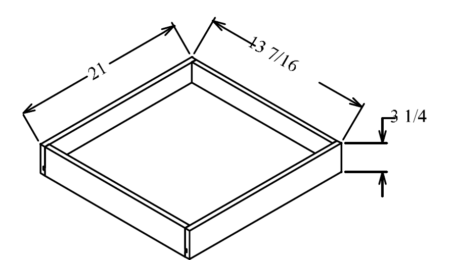 A-ROT18 Cabinet Roll Out Tray 18"
