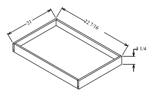 A-ROT27 Cabinet Roll Out Tray 27"