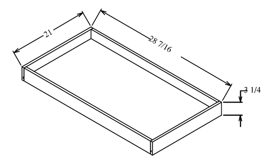 A-ROT33 Cabinet Roll Out Tray 33"