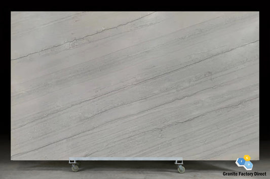 White Macaubas Quartzite Countertop Prefab for sale