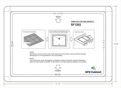 SF1202 Rectangular Ceramic Undermount Bathroom Sink
