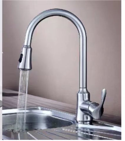 GFD8103 Single Handle Pull Down Kitchen Faucet Gold/Black/Brushed Nickel