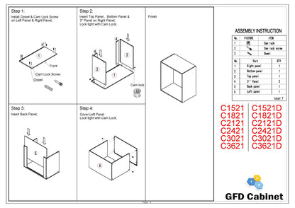 C1521D Stackable Closet