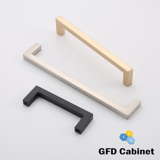 H-21162-128 5-1/16 in.  (H-6003) (128 mm) Center-to-Center Cabinet Modern Square Bar Pull Handle