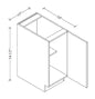 B15FD European Base Cabinet Full Door 15"Wx34-1/2"Hx24"D