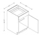 B21 European Base Cabinet 21"Wx34-1/2"Hx24"D