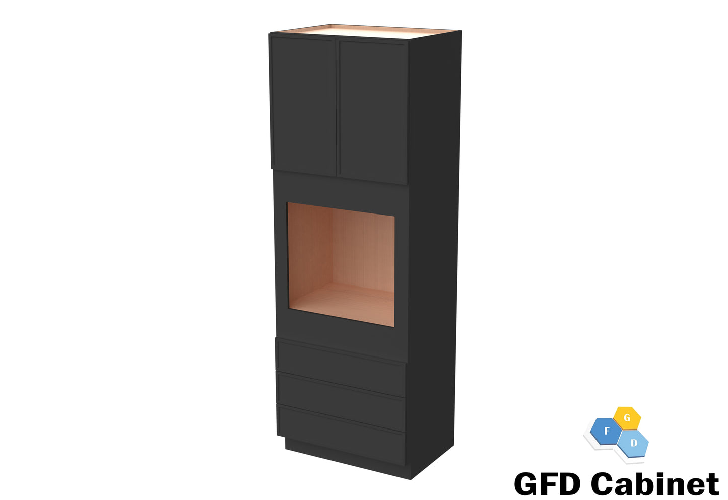 OC3190 Oven Cabinet 31"Wx90"Hx24"D-2D-3DRA